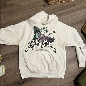 Graphic Hoodie with Butterfly Design